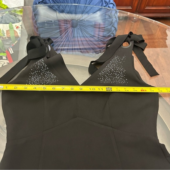 💎Zara Black Dress with Rhinestone Accents. Large - Picture 5 of 10